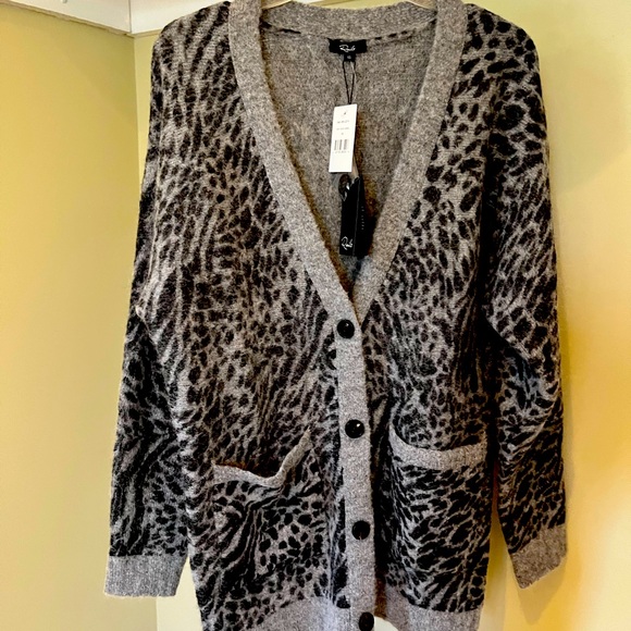NWT RAILS XS grey and black mixed animal print - Picture 1 of 1